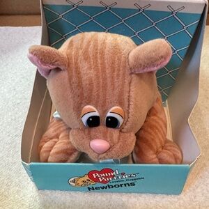 Tonka Pound Purries Newborns Tan and Pink Stuffed Animal